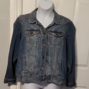 Market & Spruce Faded Blue Jean Jacket